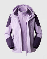 Luisa | Women’s Waterproof Hooded Jacket with Color-Block Design