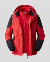Luisa | Women’s Waterproof Hooded Jacket with Color-Block Design