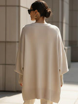 Naomi | Oversized Knit Sweater with Batwing Sleeves