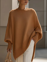 Naomi | Oversized Knit Sweater with Batwing Sleeves