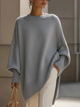 Naomi | Oversized Knit Sweater with Batwing Sleeves
