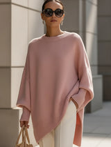 Naomi | Oversized Knit Sweater with Batwing Sleeves