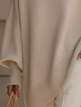 Naomi | Oversized Knit Sweater with Batwing Sleeves