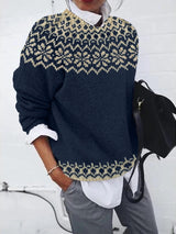 Frederick | Norwegian Pattern Knit Sweater