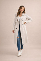 Sophia | Women's Double-Breasted Belted Trench Coat