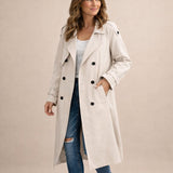 Sophia | Women's Double-Breasted Belted Trench Coat