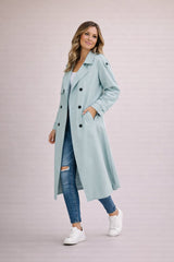 Sophia | Women's Double-Breasted Belted Trench Coat