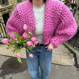 Bella | Chunky Knit V-Neck Cardigan for Women