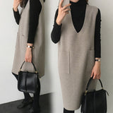 Row | Women's Reversible Mid-Length Wool Vest