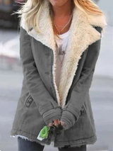 Lucy | Comfortable Faux-Shearling Lined Jacket