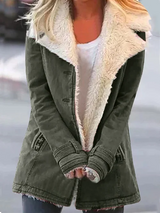 Lucy | Comfortable Faux-Shearling Lined Jacket