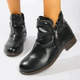 Selena | Women’s Ankle Boots with Double Zipper
