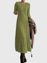 Aaliyah | Maxi-Length Cable-Knit Dress