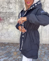 Penelope | Casual Hooded Coat with Adjustable Waist