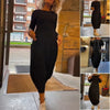 Quinn | Long Solid-Color Knit Dress
