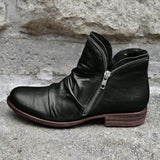Selena | Women’s Ankle Boots with Double Zipper