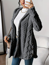 Nora | Cozy Cable-Knit Cardigan with Hood