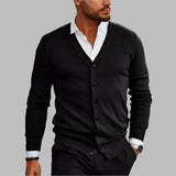 Bennett | Men's Slim Fit V-Neck Button Cardigan
