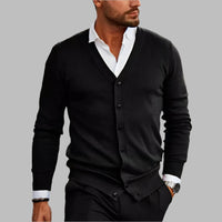 Bennett | Men's Slim Fit V-Neck Button Cardigan