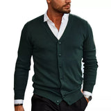 Bennett | Men's Slim Fit V-Neck Button Cardigan