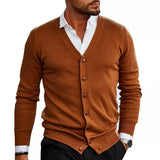 Bennett | Men's Slim Fit V-Neck Button Cardigan
