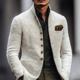Leon | Men’s Textured Knit Cardigan with Button Closure