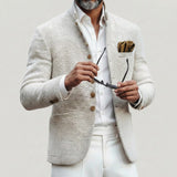 Leon | Men’s Textured Knit Cardigan with Button Closure