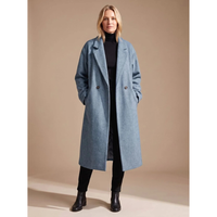 Ellen | Women's Long Winter Coat in Classic Style with Lapels