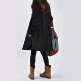 Isabelle | Women's Elegant Knee-Length Coat with High Collar