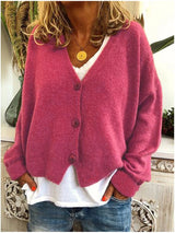 Camille | Women's Soft V-Neck Knit Cardigan