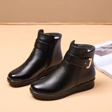 Angela | Cozy Buckle Ankle Boots