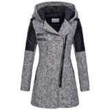Katrine | Textured Hooded Winter Jacket