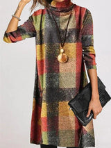 Penelope | Warm Long-Sleeve Dress Above the Knee