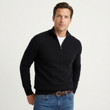 Grant | Men's Quarter-Zip Knit Pullover with Stand-Up Collar