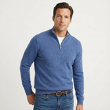 Grant | Men's Quarter-Zip Knit Pullover with Stand-Up Collar