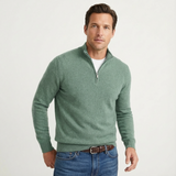 Grant | Men's Quarter-Zip Knit Pullover with Stand-Up Collar