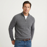 Grant | Men's Quarter-Zip Knit Pullover with Stand-Up Collar