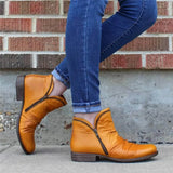 Selena | Women’s Ankle Boots with Double Zipper