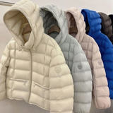 Elara | Women's Short Quilted Jacket with Hood and Zipper