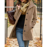 Vivienne | Women's Tailored Turn-Down Collar Coat