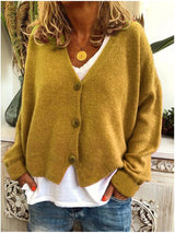 Camille | Women's Soft V-Neck Knit Cardigan