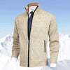 Christian | Men’s Zip-Up Knit Cardigan with Stand-Up Collar
