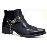 Wyatt | Western Ankle Boots with Buckle Detail for Men