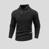 Ethan | Waffle-Knit Turtleneck Sweater