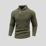 Ethan | Waffle-Knit Turtleneck Sweater