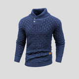 Ethan | Waffle-Knit Turtleneck Sweater