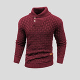 Ethan | Waffle-Knit Turtleneck Sweater
