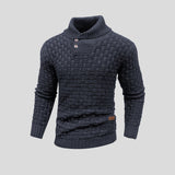 Ethan | Waffle-Knit Turtleneck Sweater