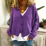 Juliette | V-Neck Button-Front Cardigan with Long Sleeves