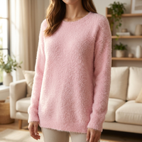 Elena | Chic Fuzzy Knit Sweater for Women